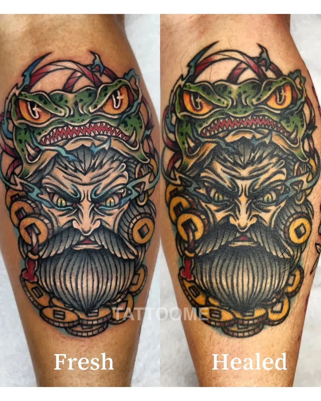 뉴스쿨 두꺼비 - bini_k.tattooer
