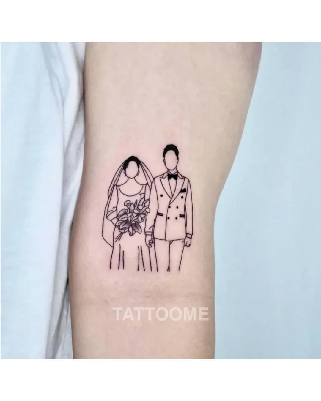 라인워크 결혼사진 - seoha_tattoo 2