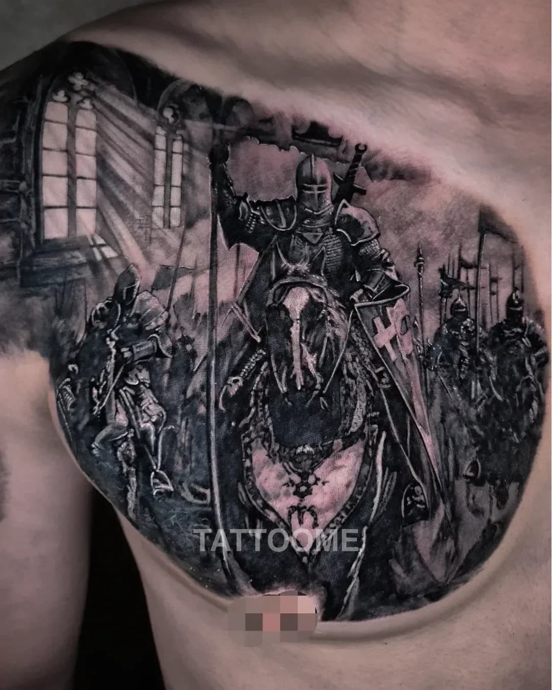 블랙앤그레이 가슴 - tattooist_judan_bg