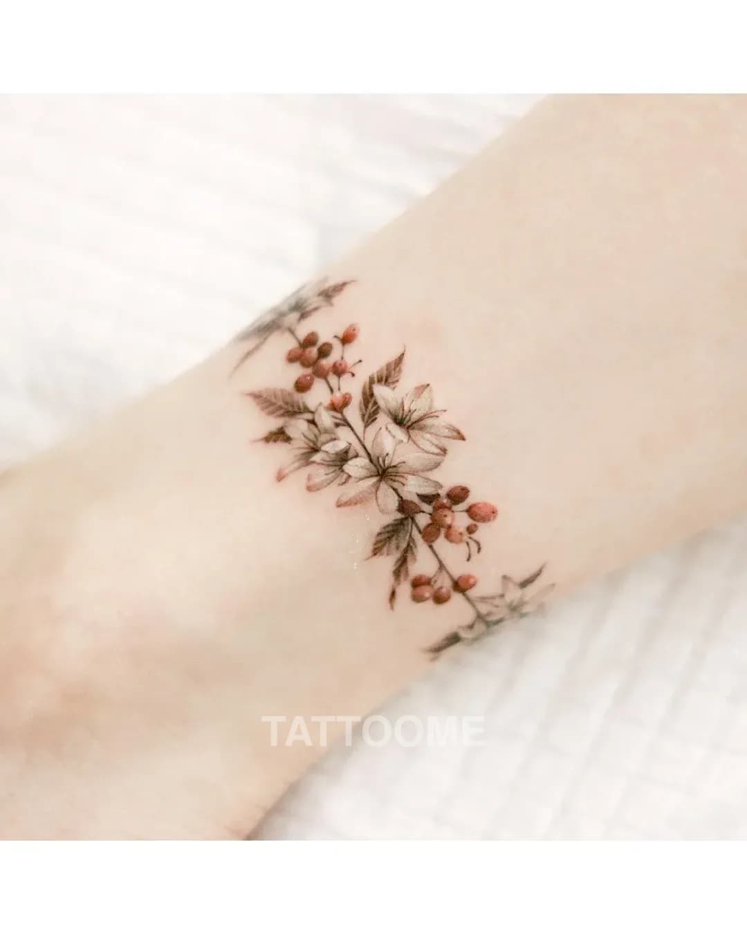 감성타투 꽃2 - tattooist_uzi 2