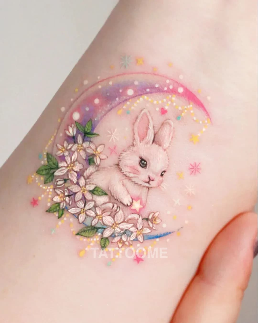 감성타투 토끼 - flora.sun.tattoo