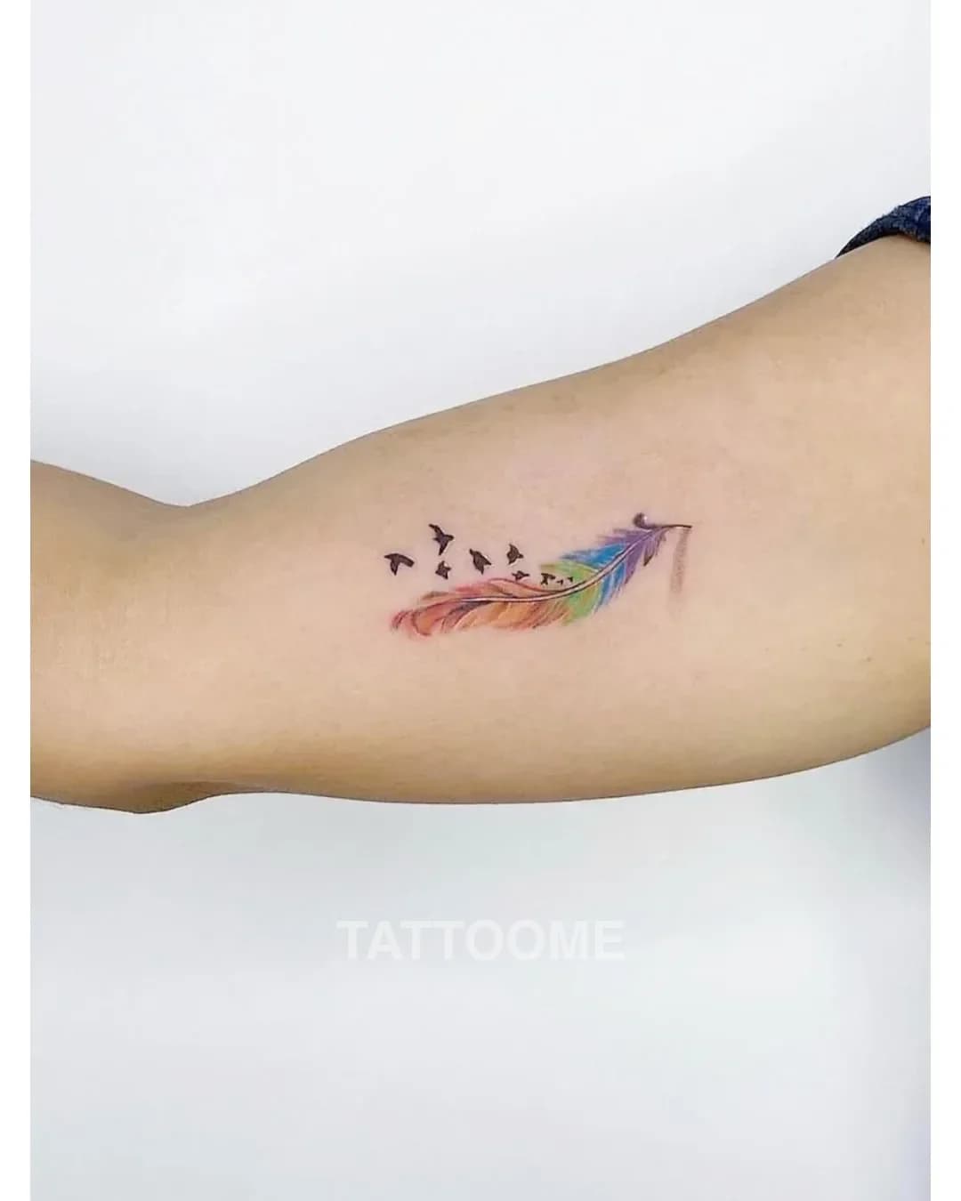 감성타투 깃털 - tato_odom