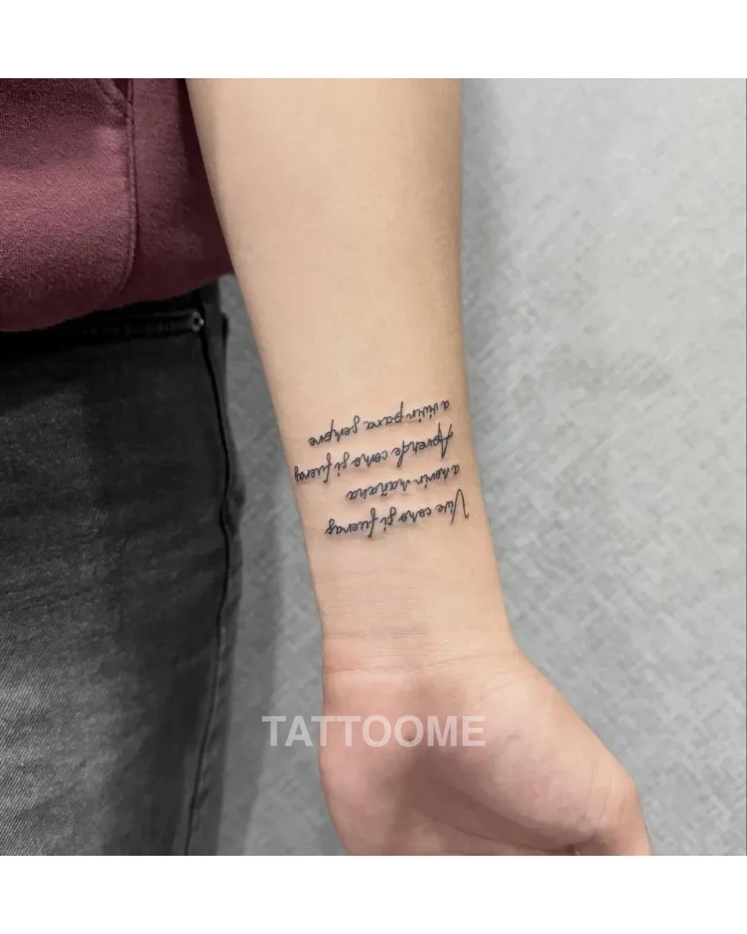 레터링 타투 5 - dy__tattooer