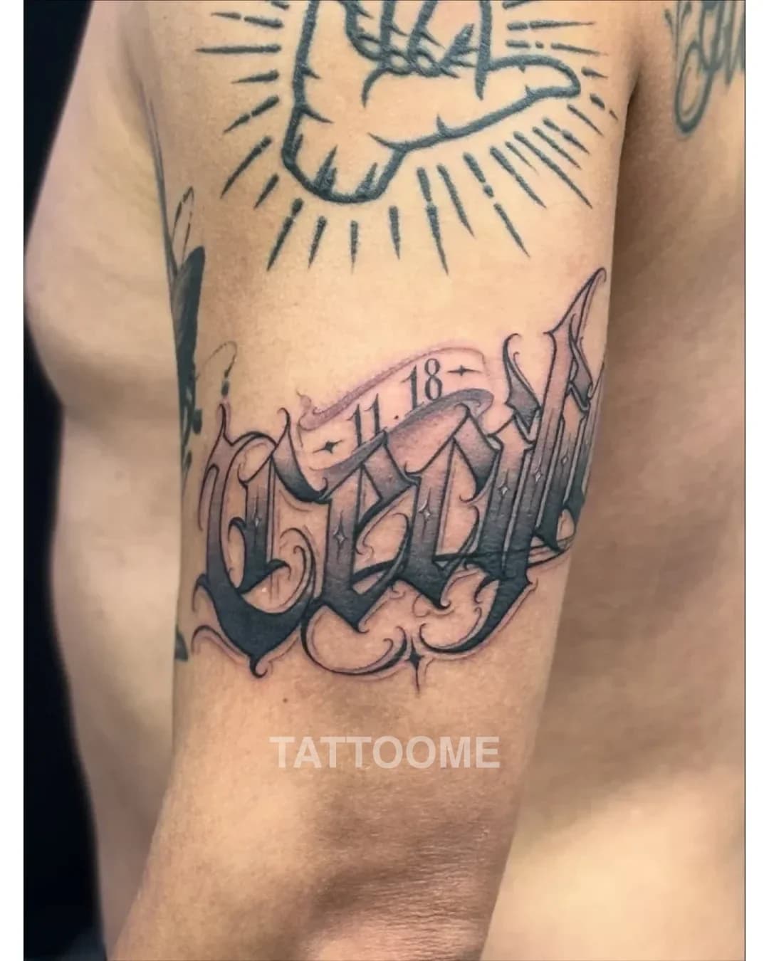 치카노 레터링 - sergeitattoo