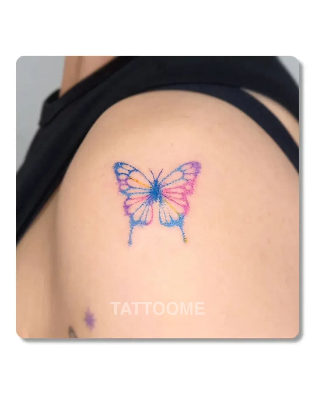 감성타투 나비 - tattooist_seoming