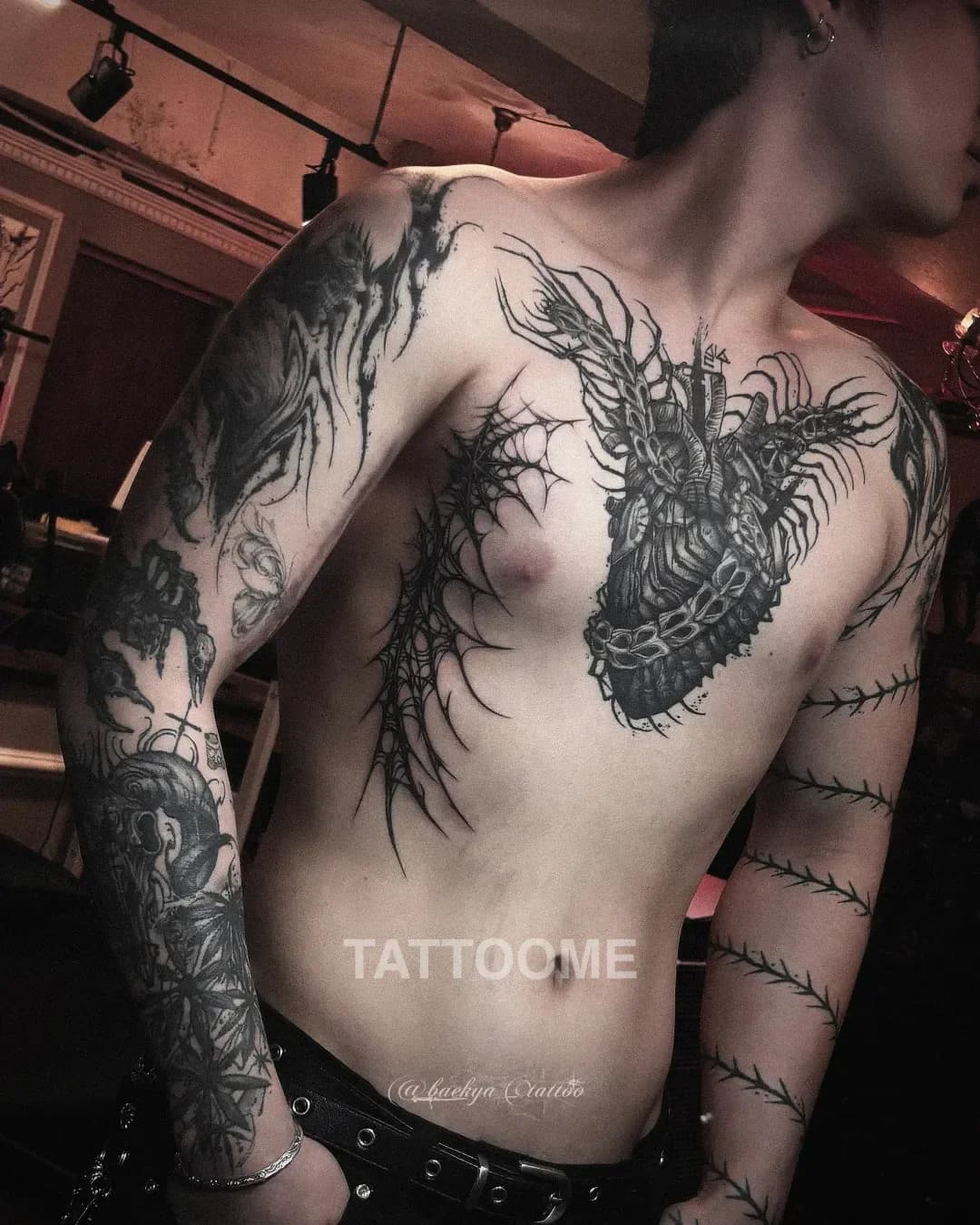 블랙워크 타투 2 - baekya_tattoo