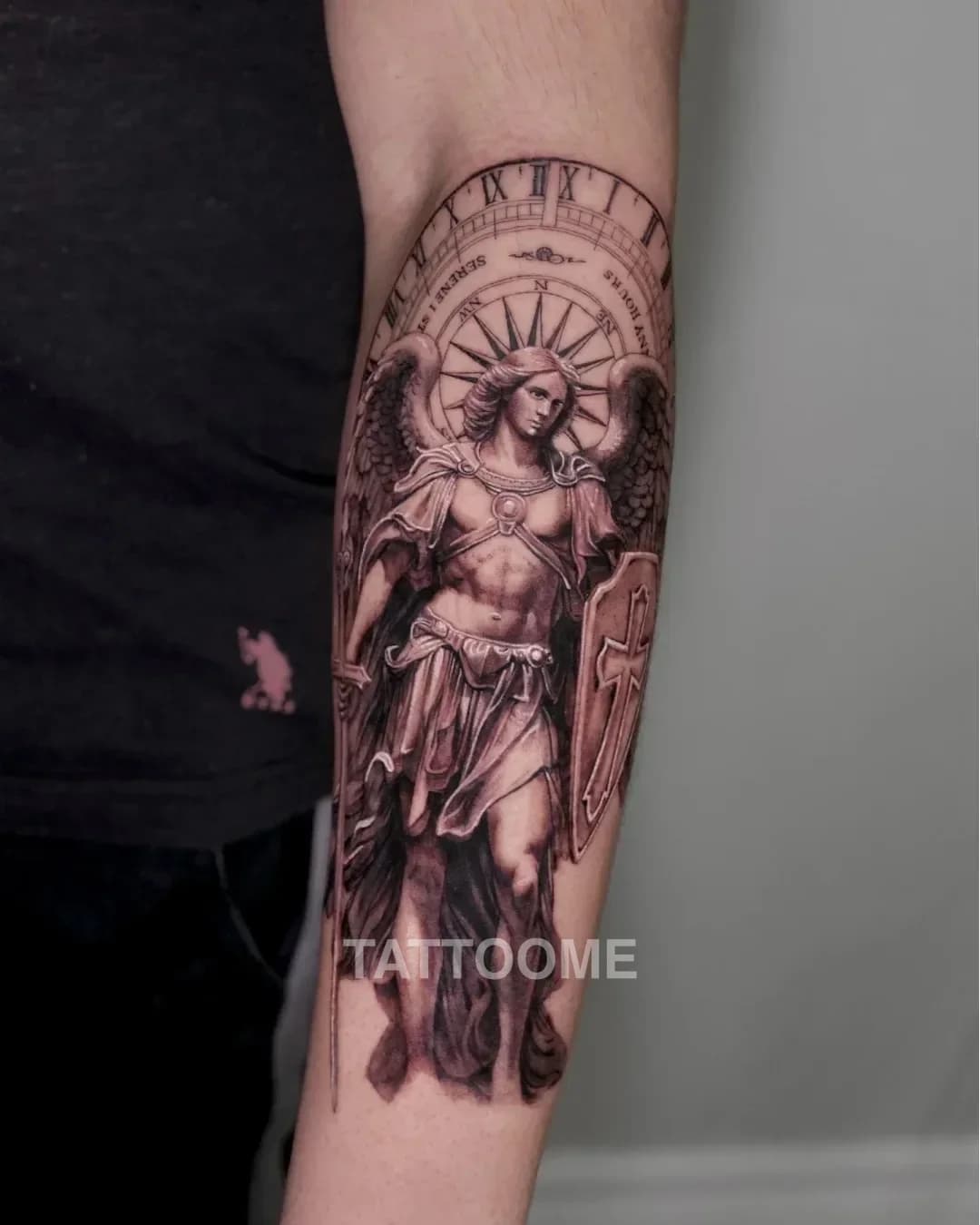블랙앤그레이 천사 - mabi_tattooer