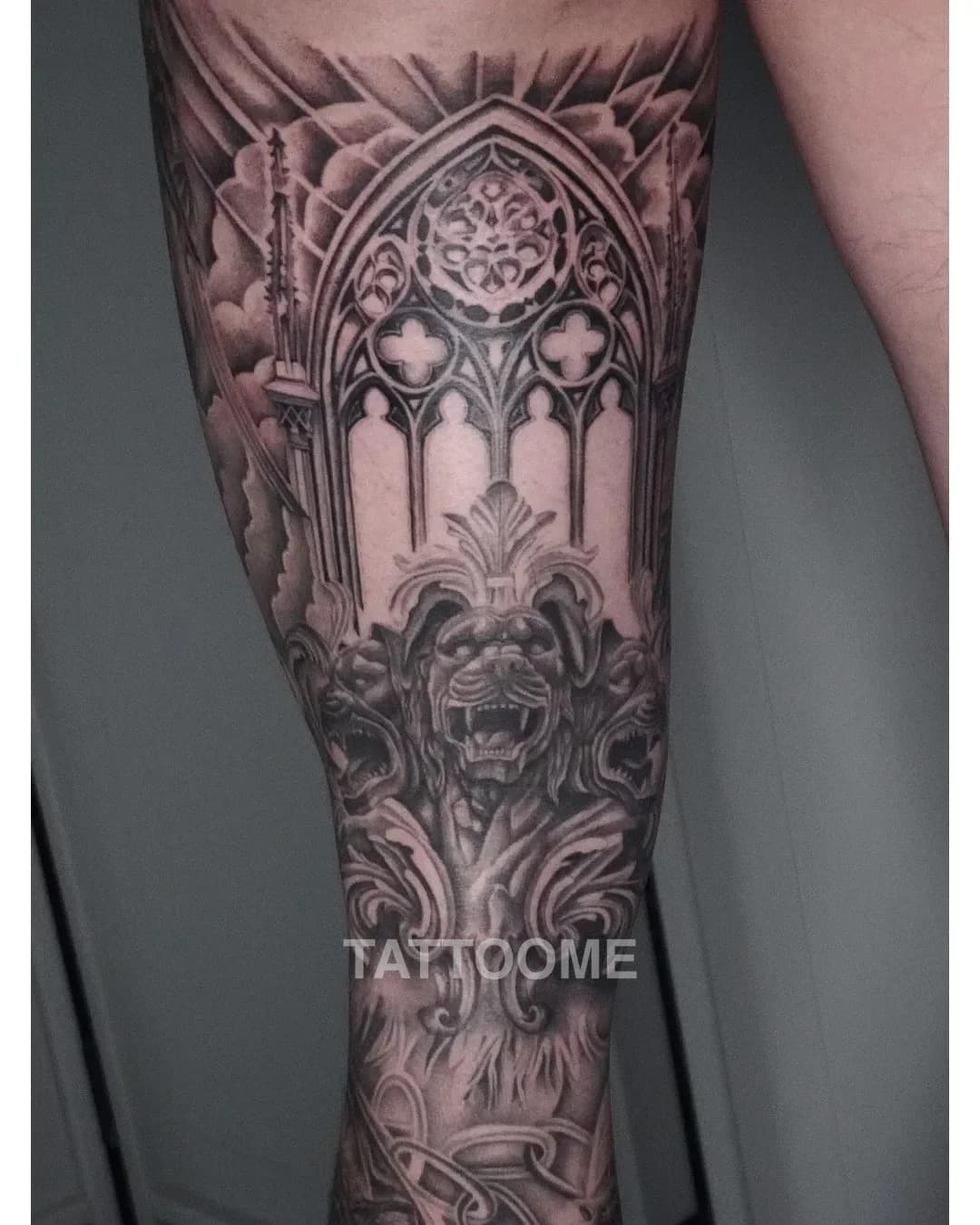 블랙앤그레이 다리 - wontwo.tattoo 3