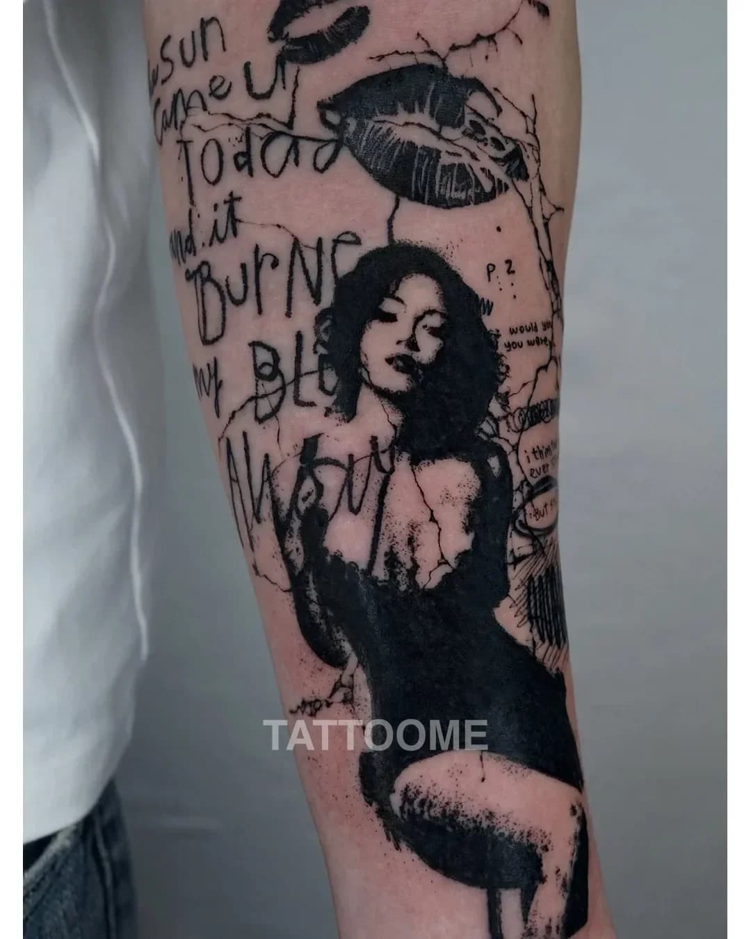 블랙워크 인물2 - nada_tattoo