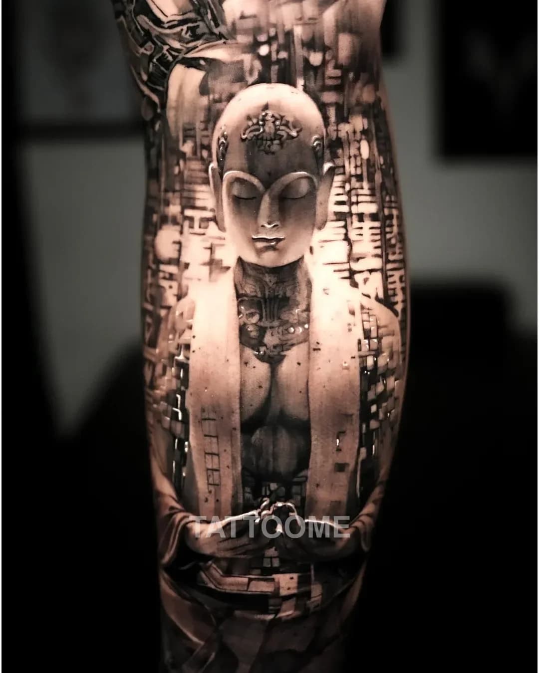 블랙앤그레이 팔 - haarlem_tattooer 6