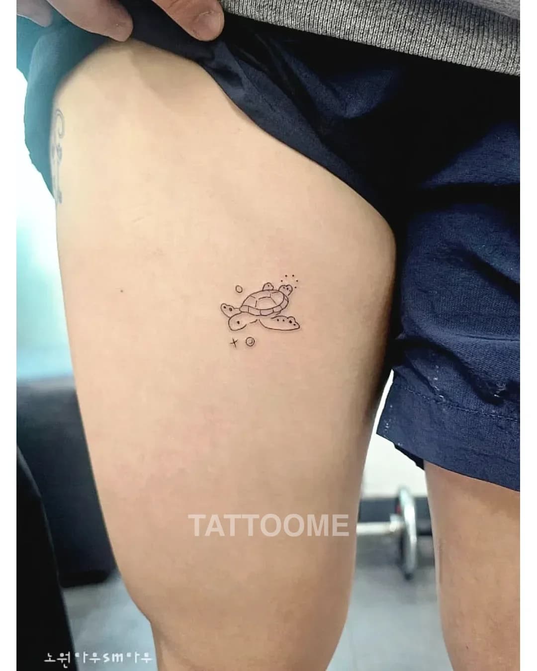 라인워크 거북이 - iang_tattoo
