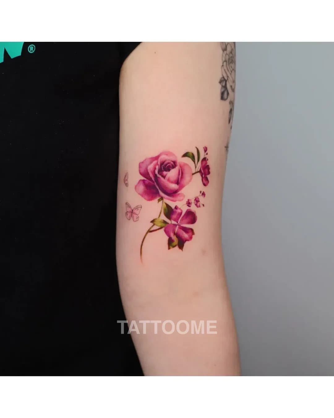 감성타투 꽃 - simji_tattoo