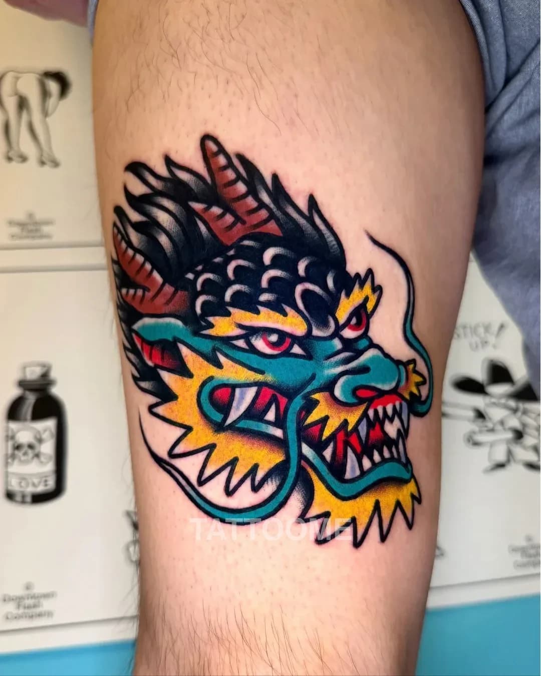 올드스쿨 용 - chichi_tattooer