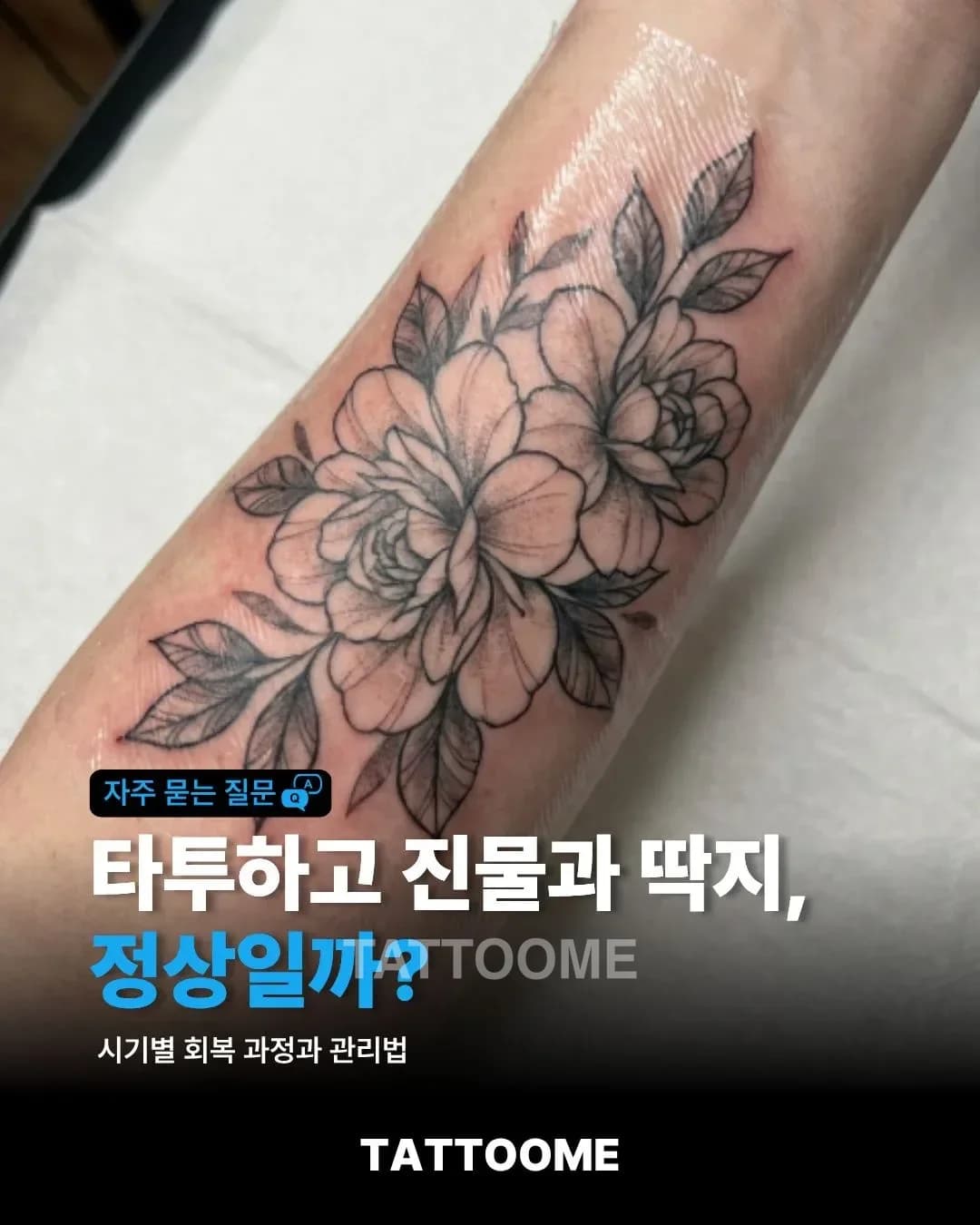 타투하고 진물과 딱지, 정상일까? | 시기별 회복 과정과 관리법