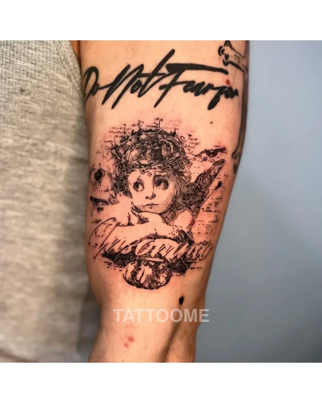 블랙워크 타투 1 - teddy_.tattoo