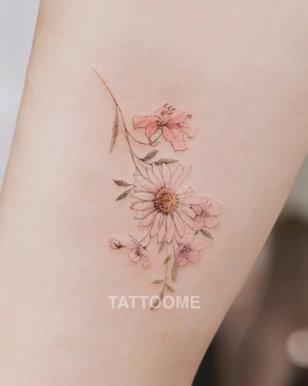 감성타투 꽃3 - matt_tattooist