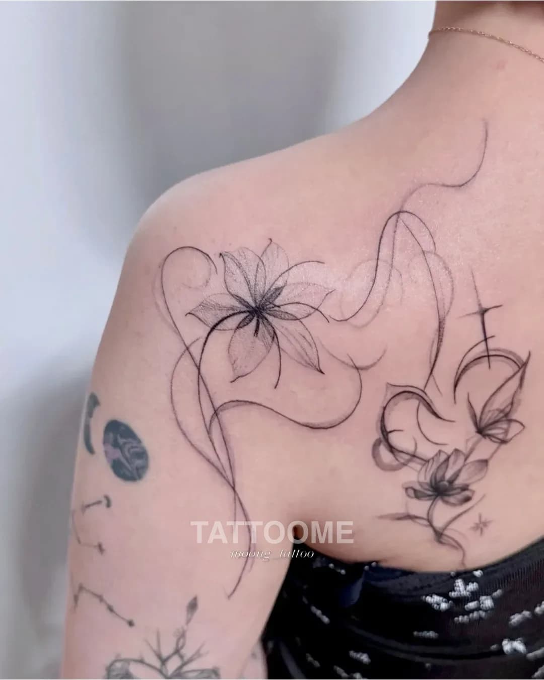 라인워크 타투 - moong_tattoo