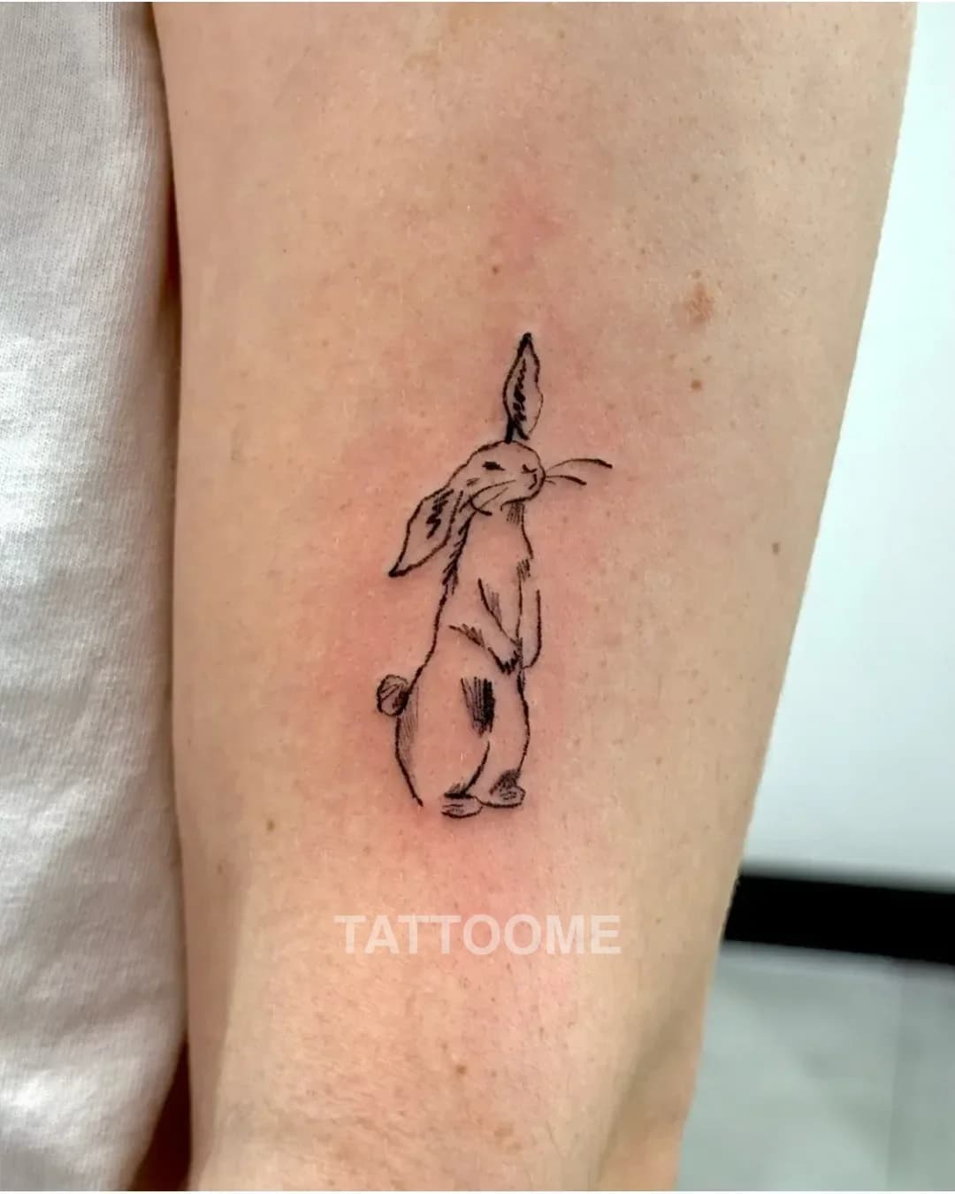 라인워크 토끼 - banban_tattooer