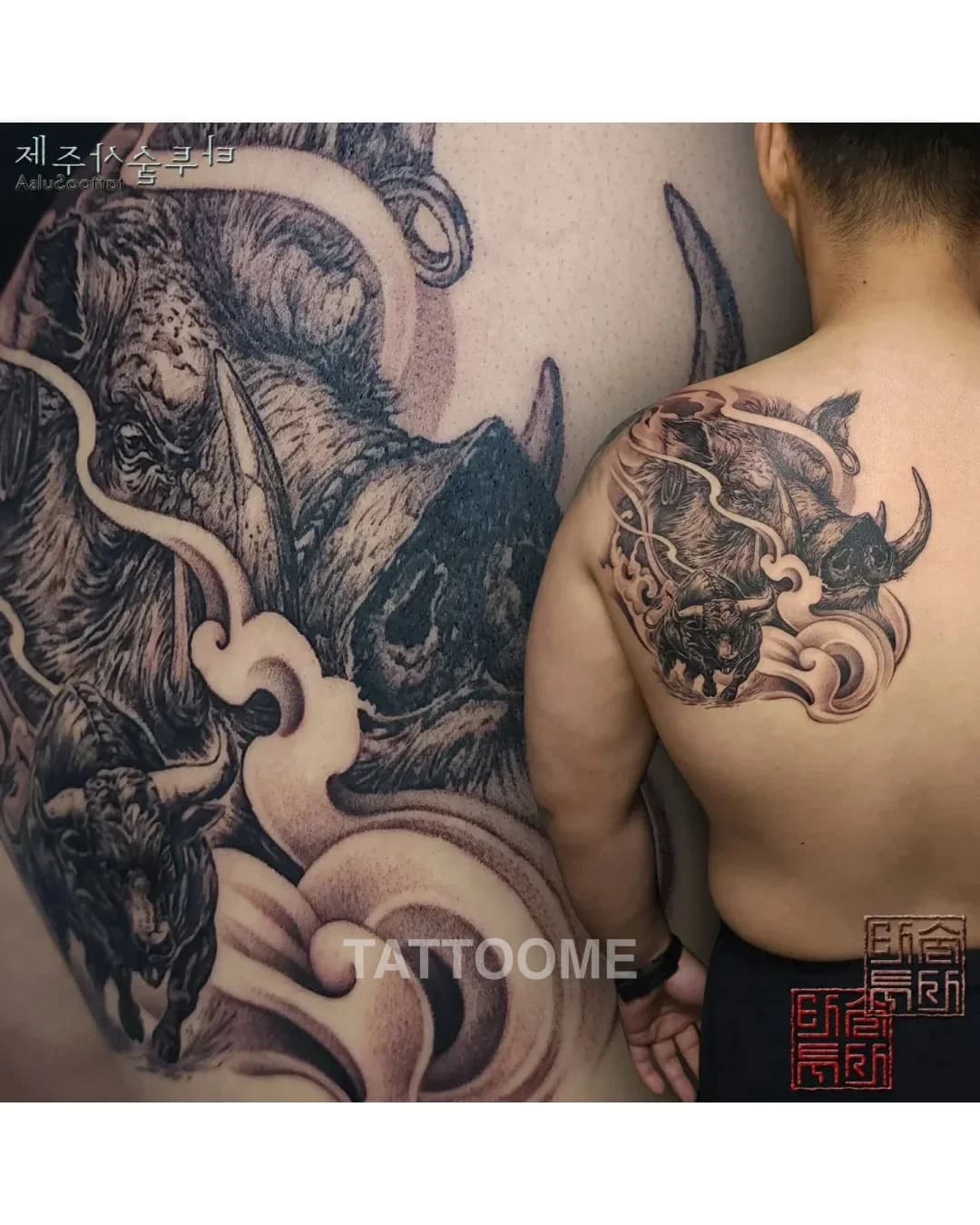 블랙앤그레이 타투 2 - tattoosulsa