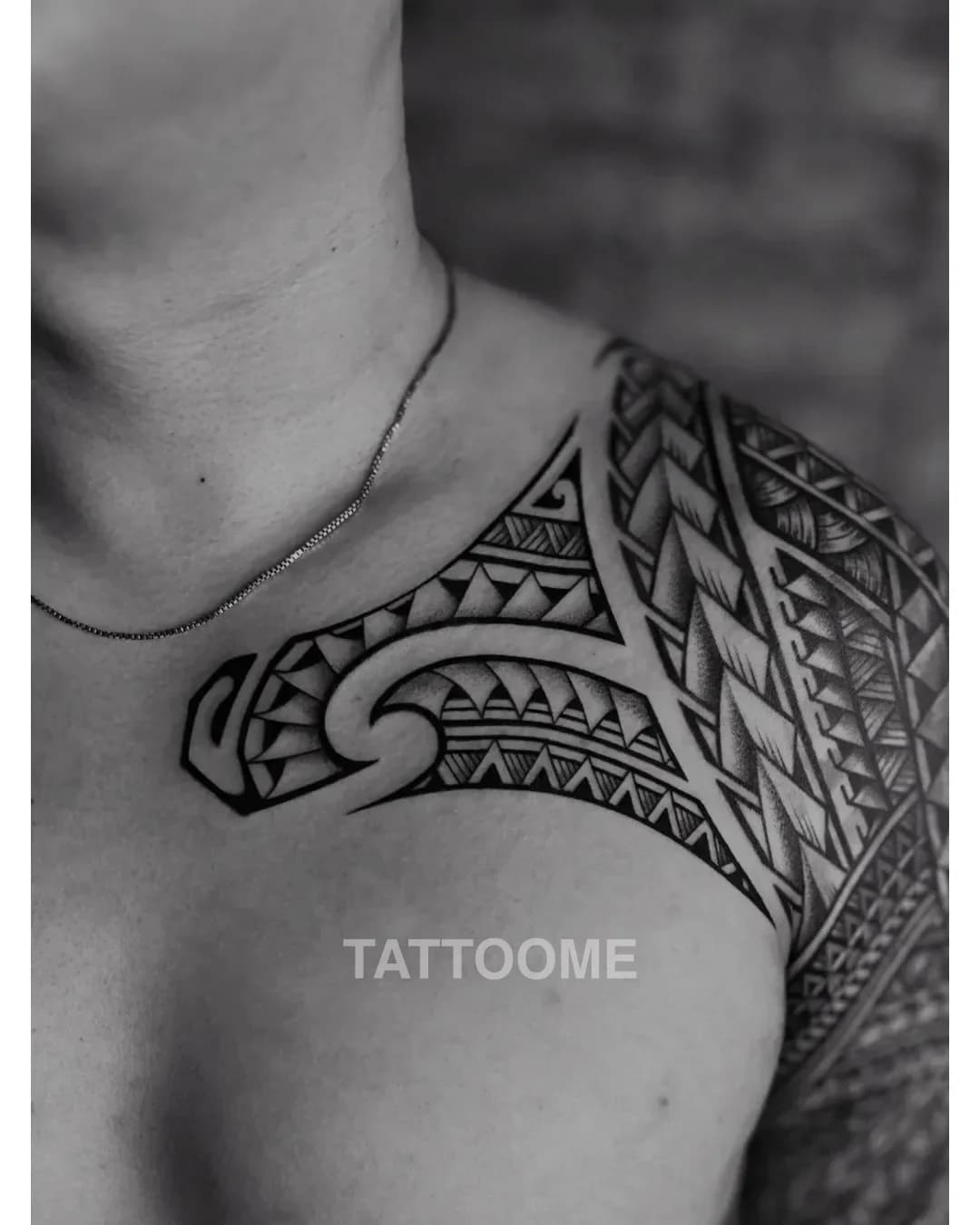 폴리네시안 가슴반팔 - g9in_tattoo