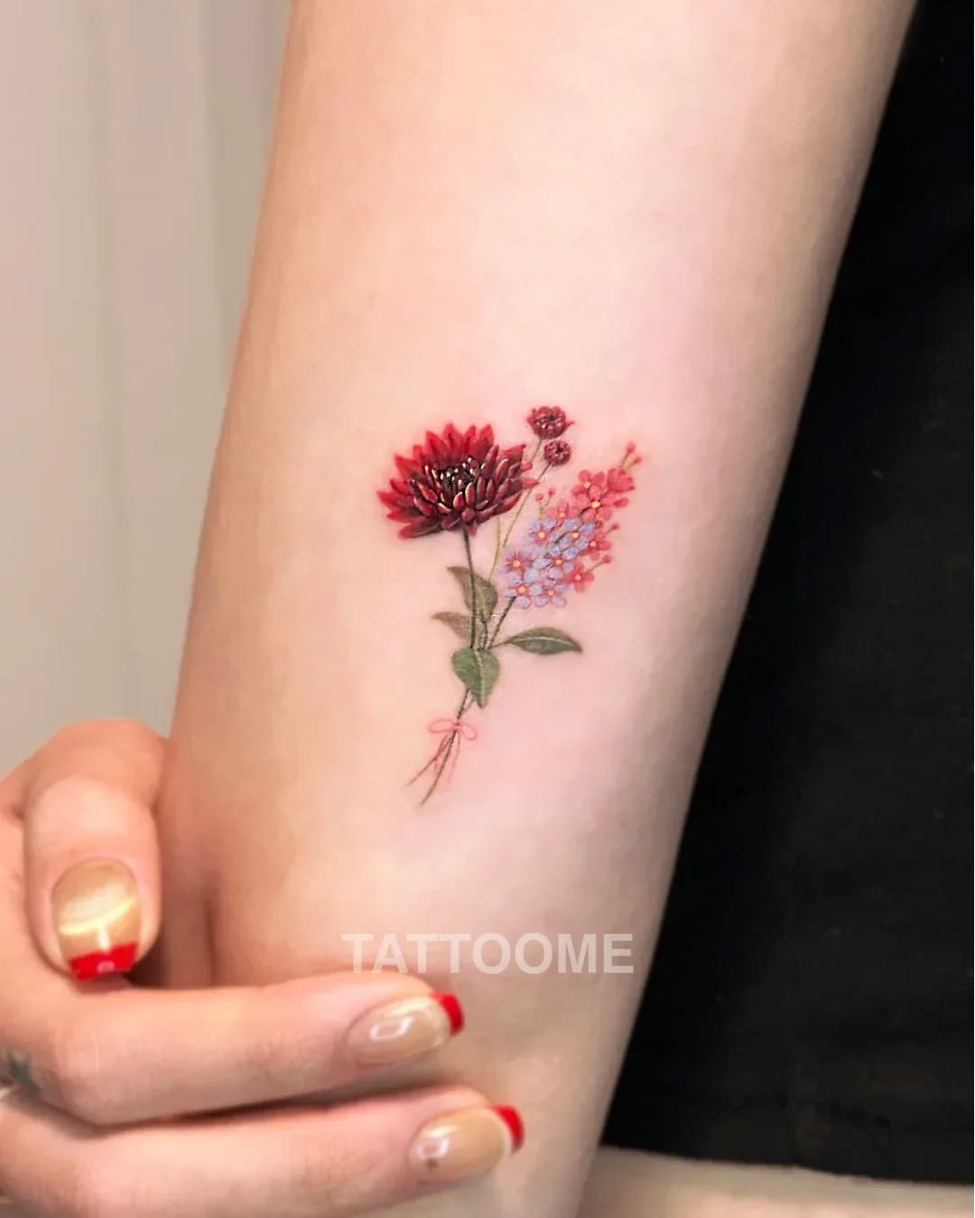 감성타투 꽃1 - flora.sun.tattoo