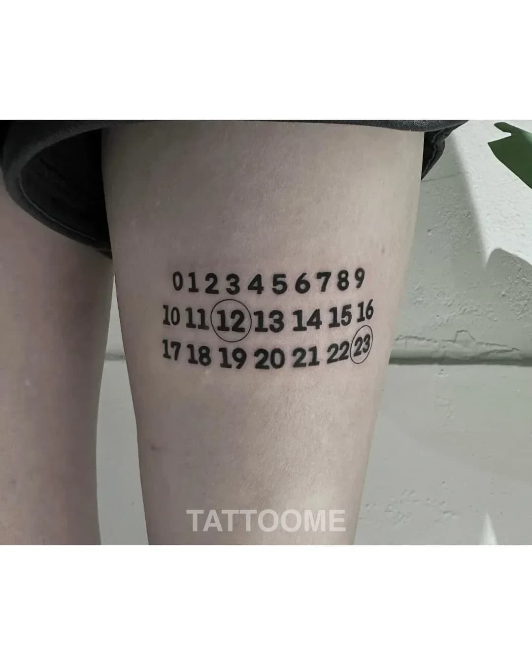 레터링 허벅지 - heen_tattoo
