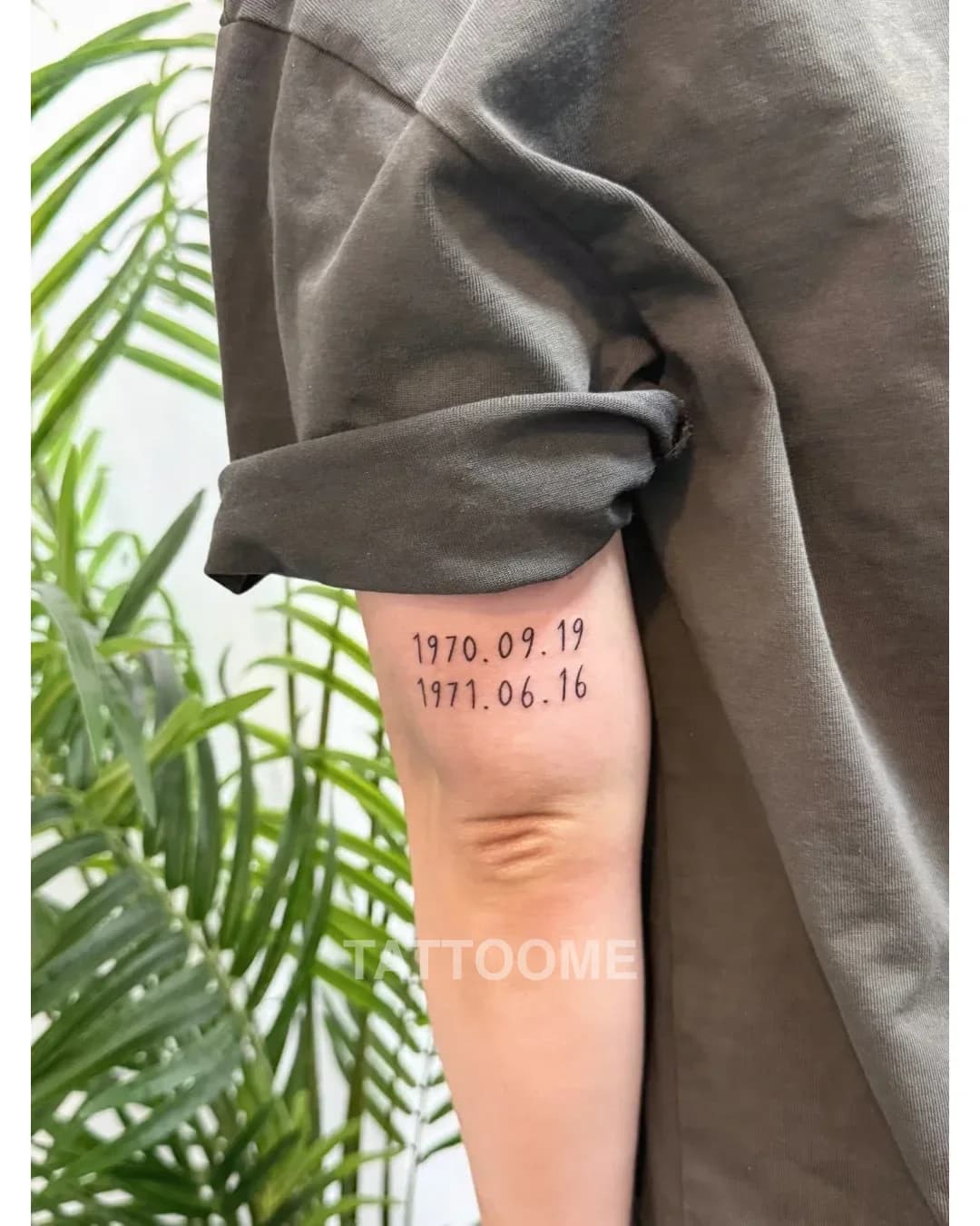 레터링 팔꿈치 - tattooist_hush