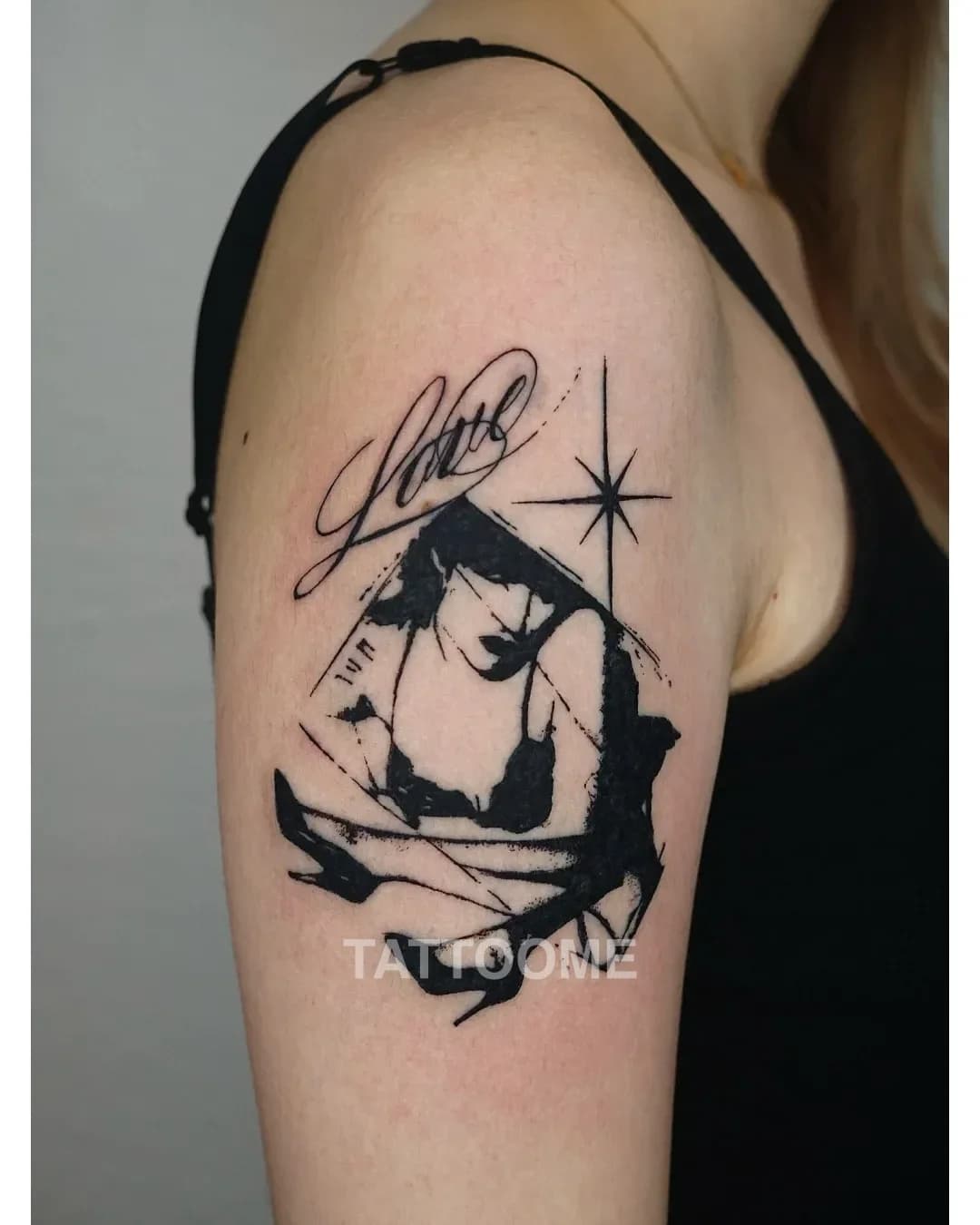 블랙워크 인물1 - nada_tattoo
