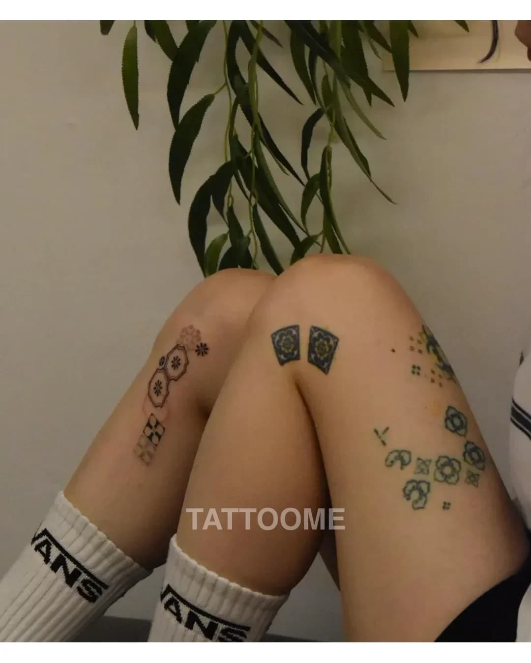 도트워크 다리 - tattoo_moyang