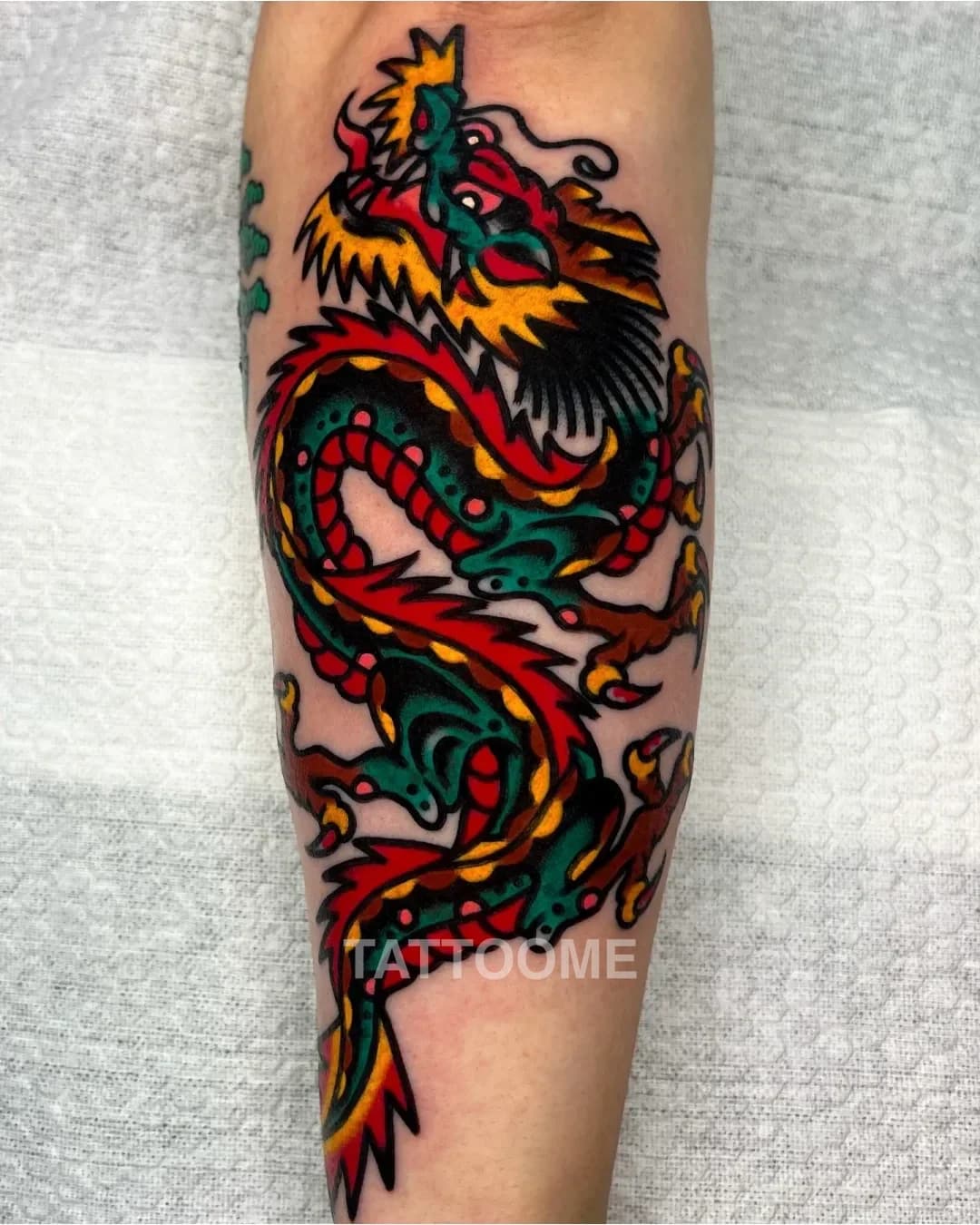 올드스쿨 용 - homoo_tattooer