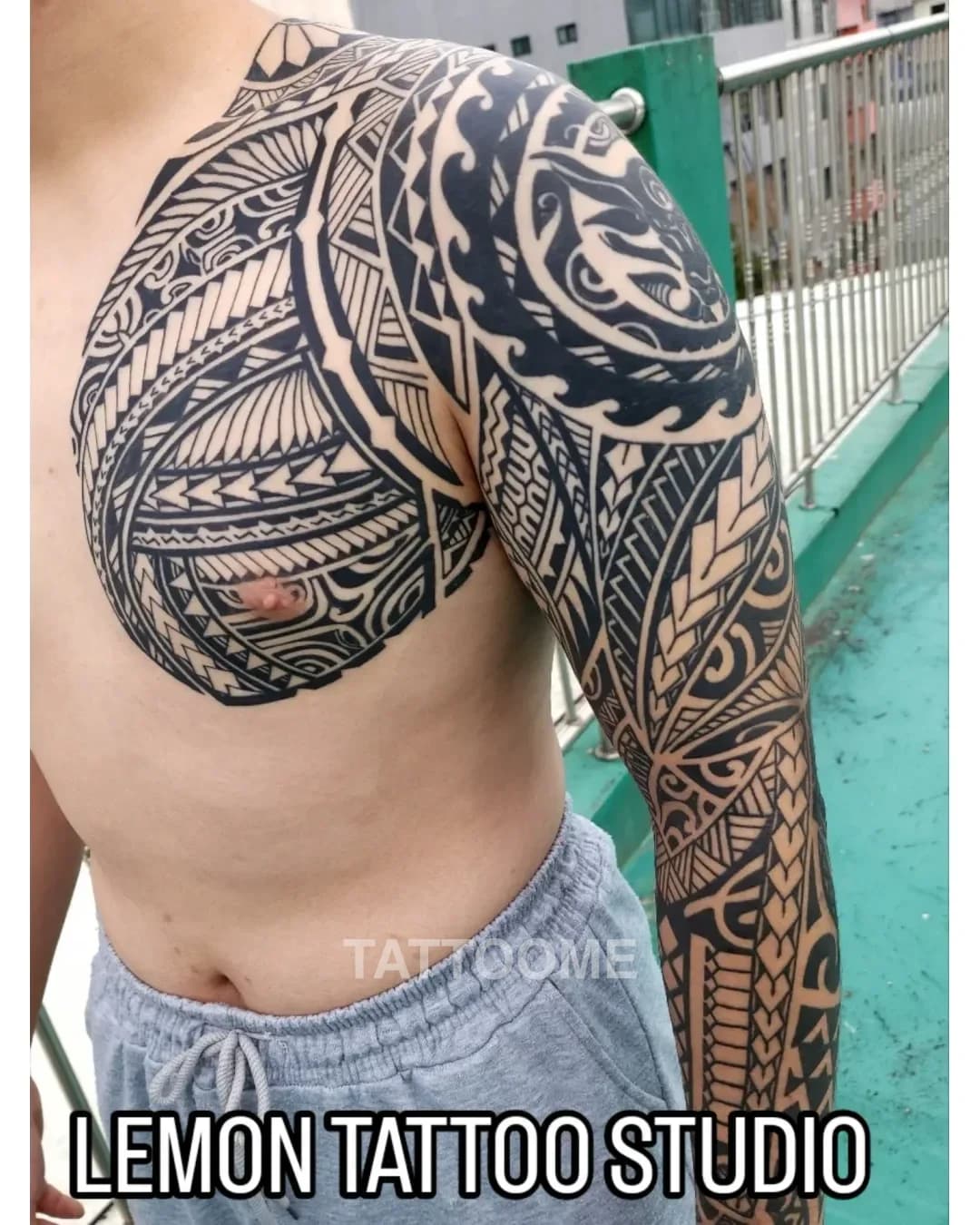 폴리네시안 타투 1 - lemon_blacktattoo