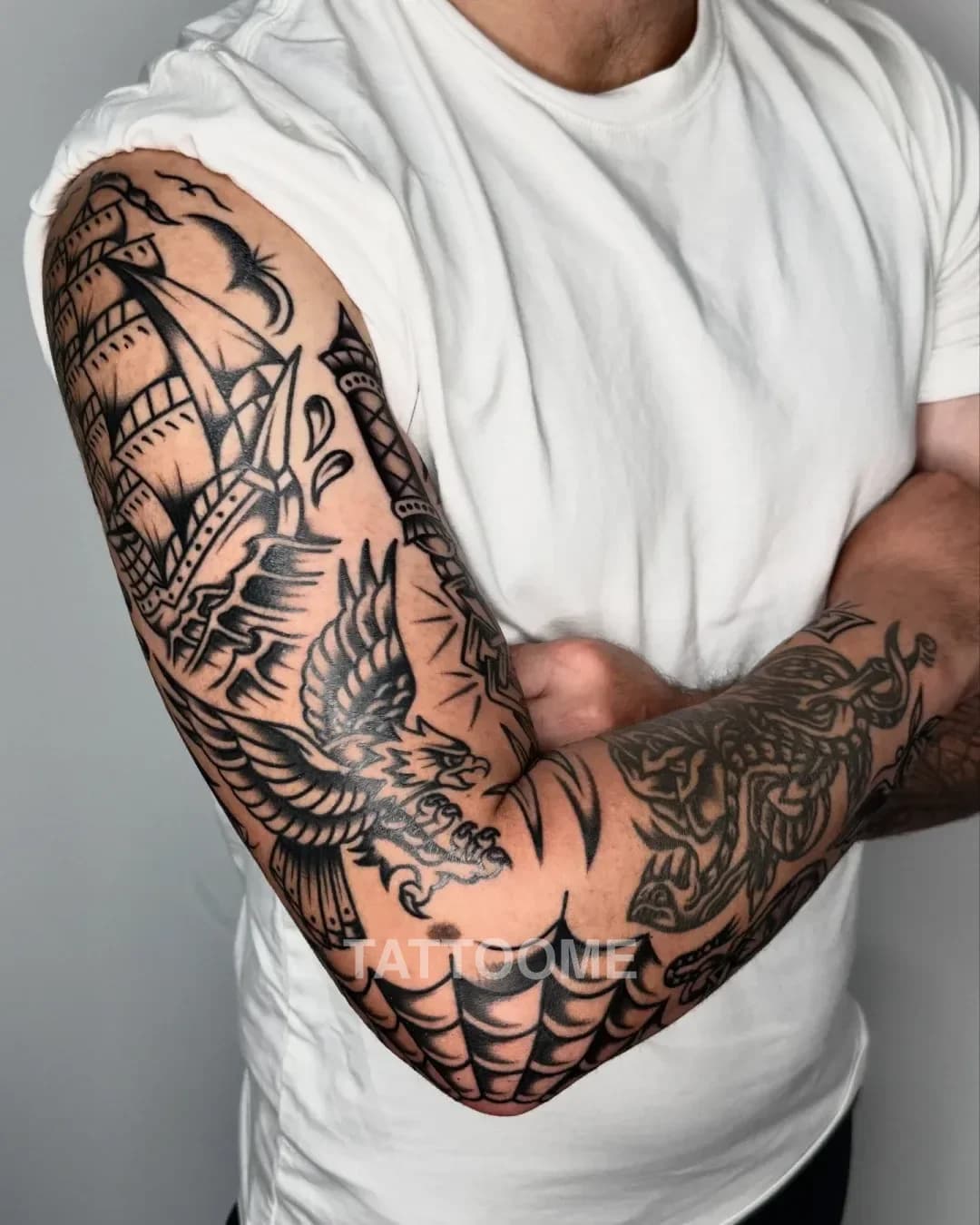 올드스쿨 긴팔 - allo_tattooer
