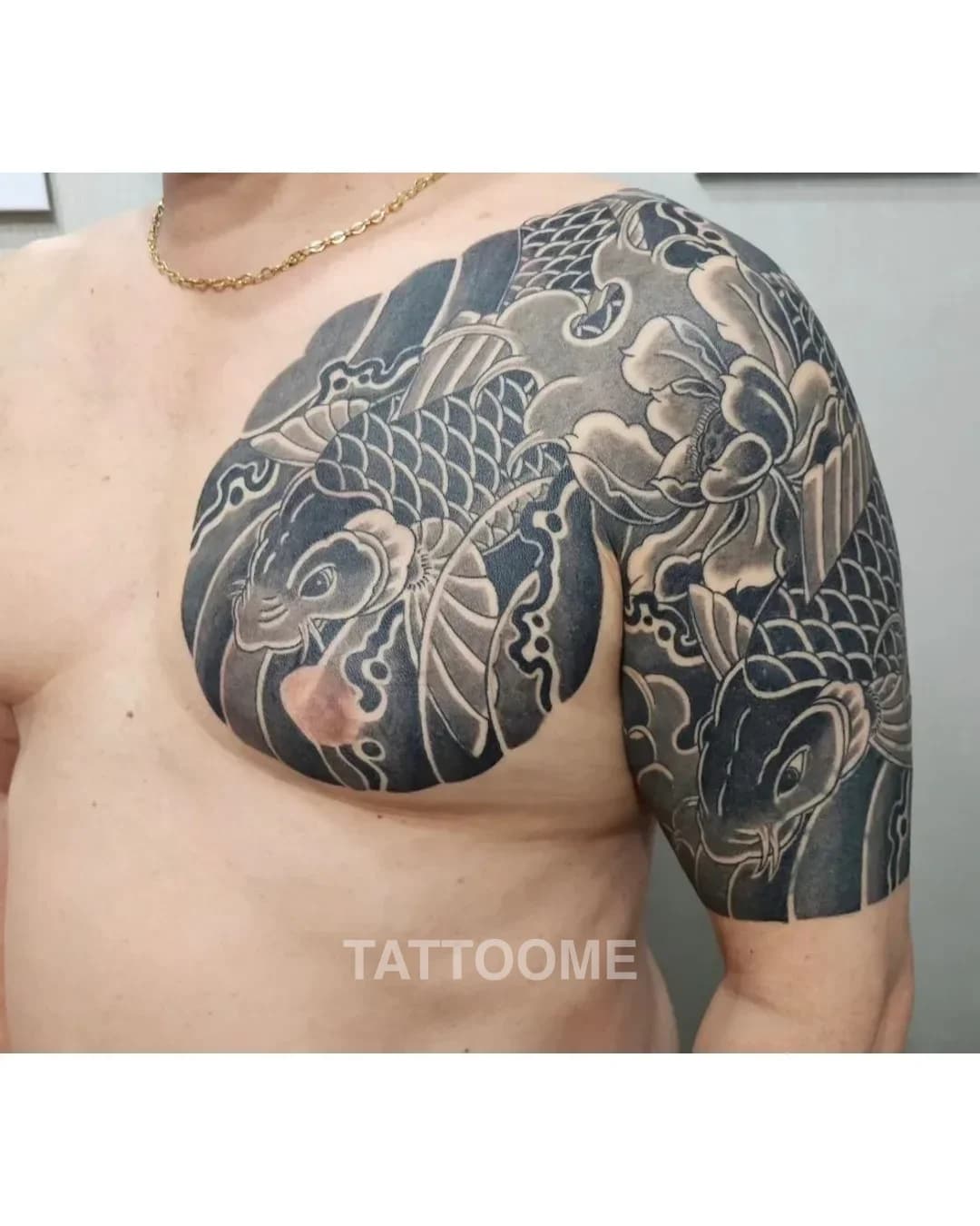 잉어가슴반팔 - yeon__irezumi