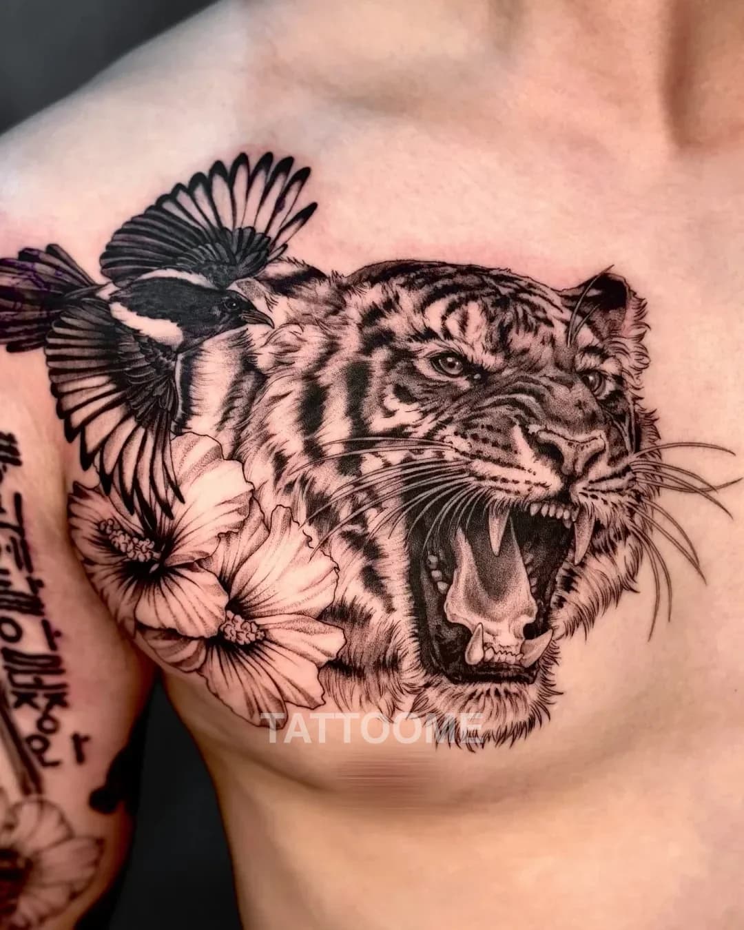 블랙앤그레이 호랑이 - nero_tattooer 4