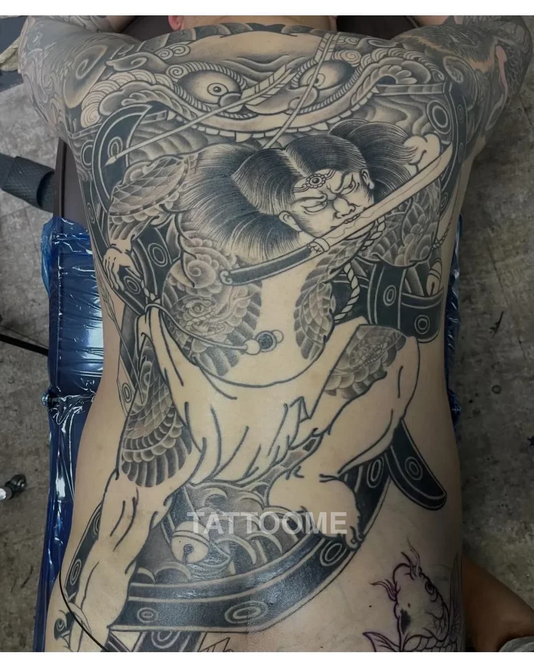 이레즈미 등판 수문장 - horimong_tattoo