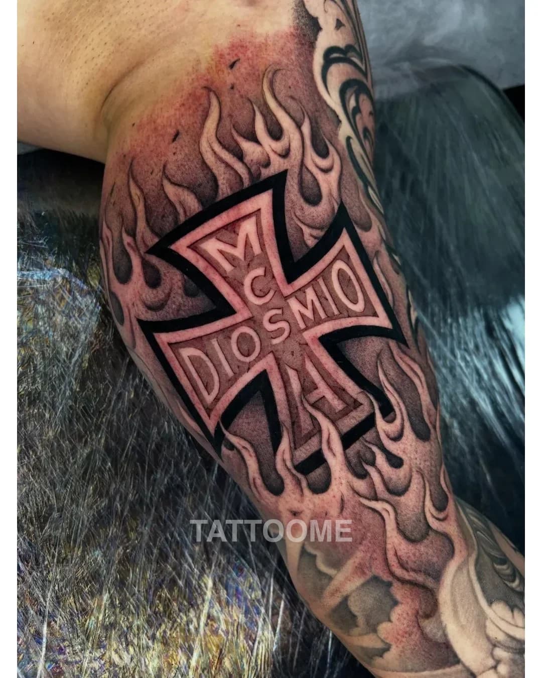 치카노 십자가 - liberich_tattoo