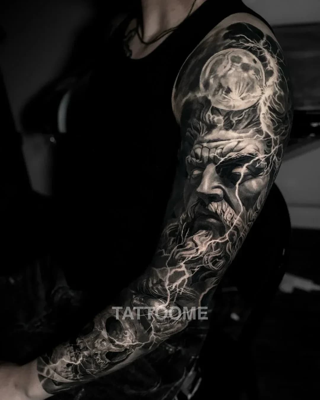 블랙앤그레이 팔 - tattoosbyiseul
