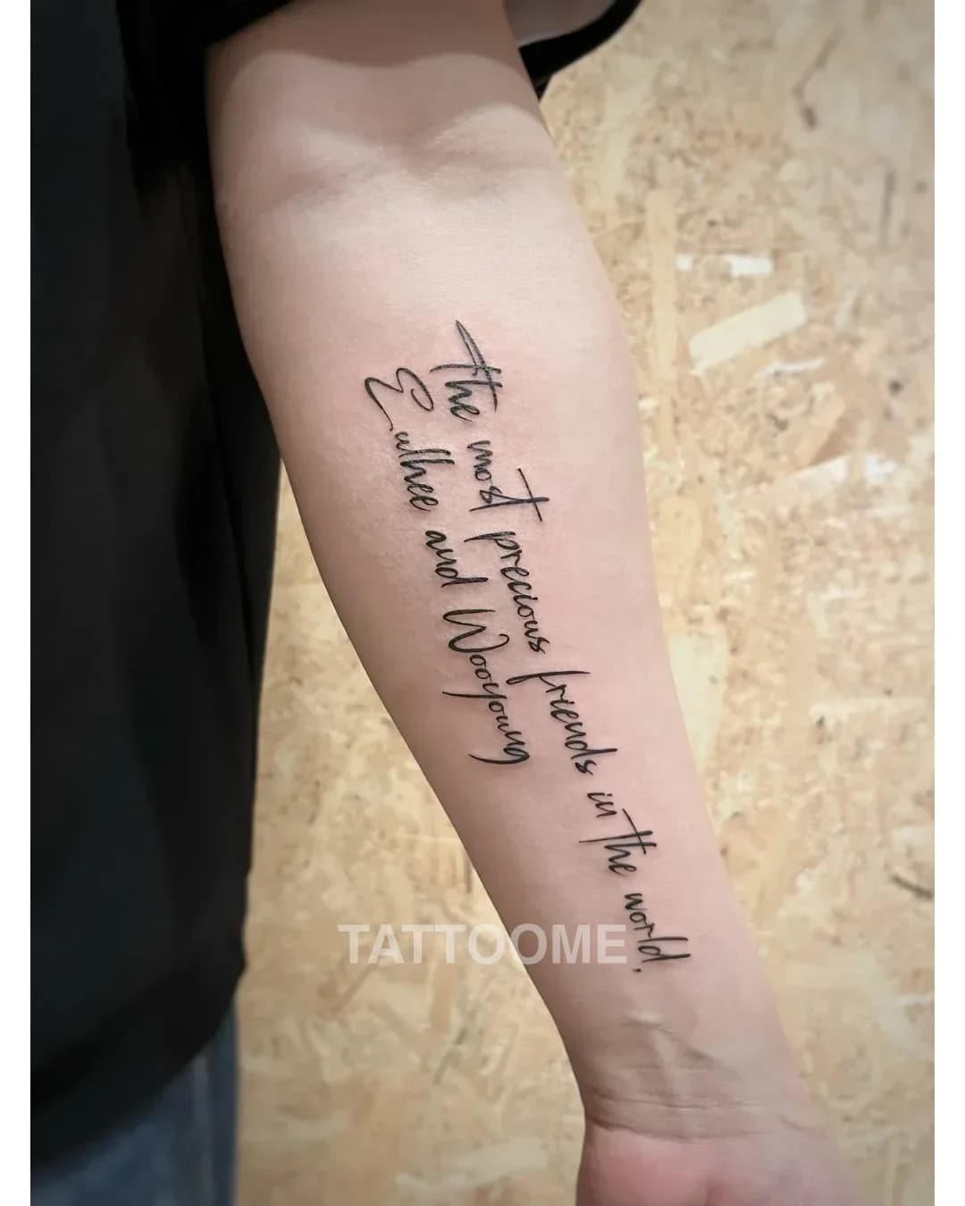 레터링 타투 3 - tattooist_gapsoon