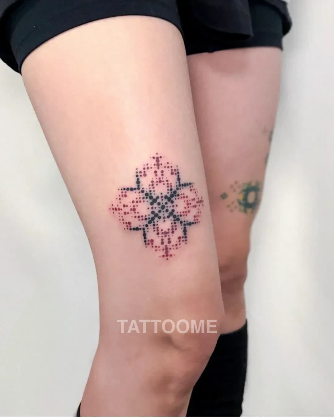 도트워크 허벅지 - tattoo_moyang