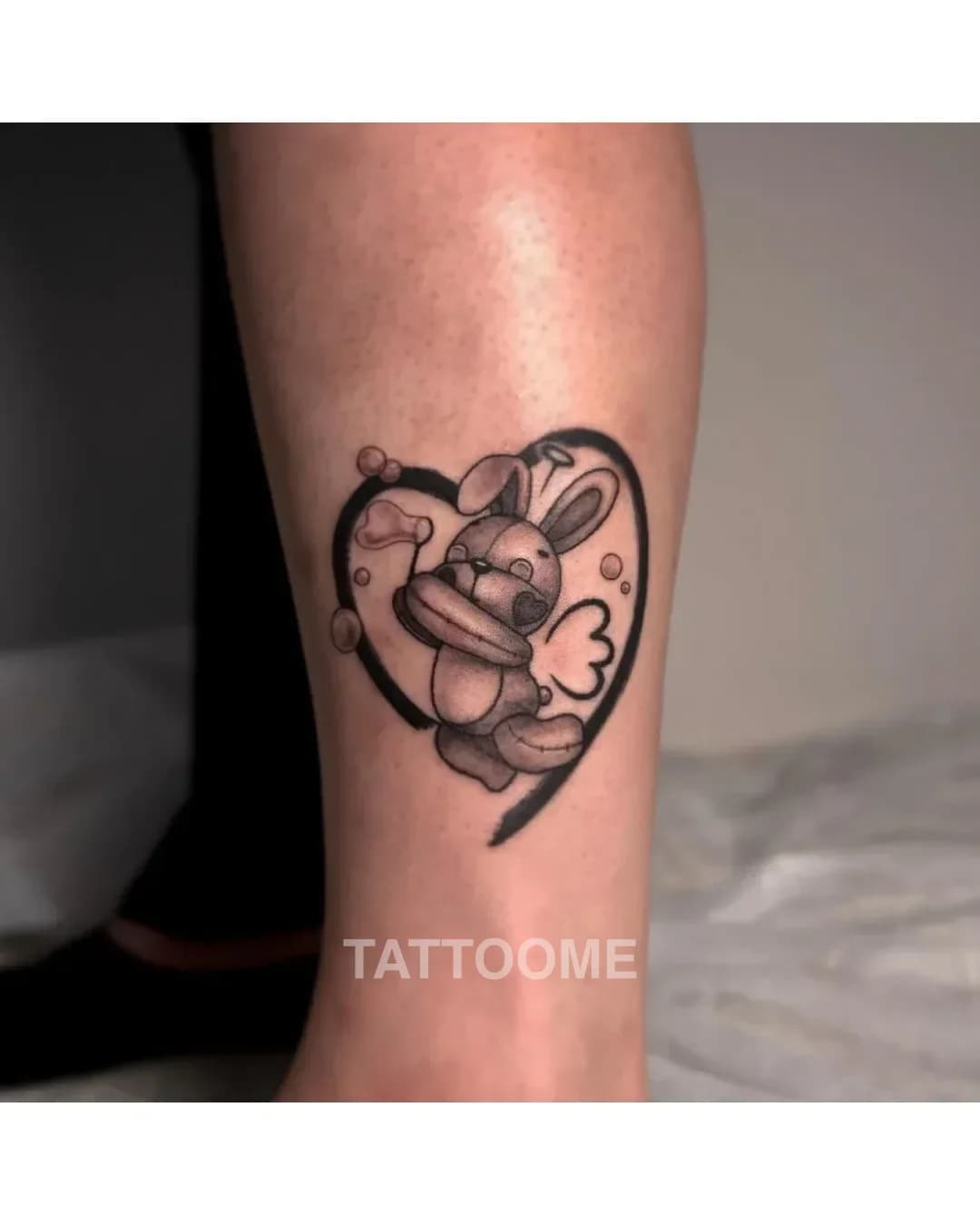 블랙앤그레이 토끼 - tattooist.xoya