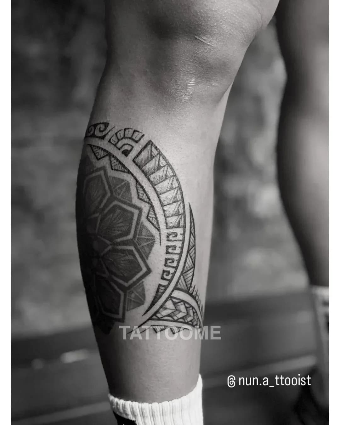 폴리네시안 다리 - nun.a_tattooist