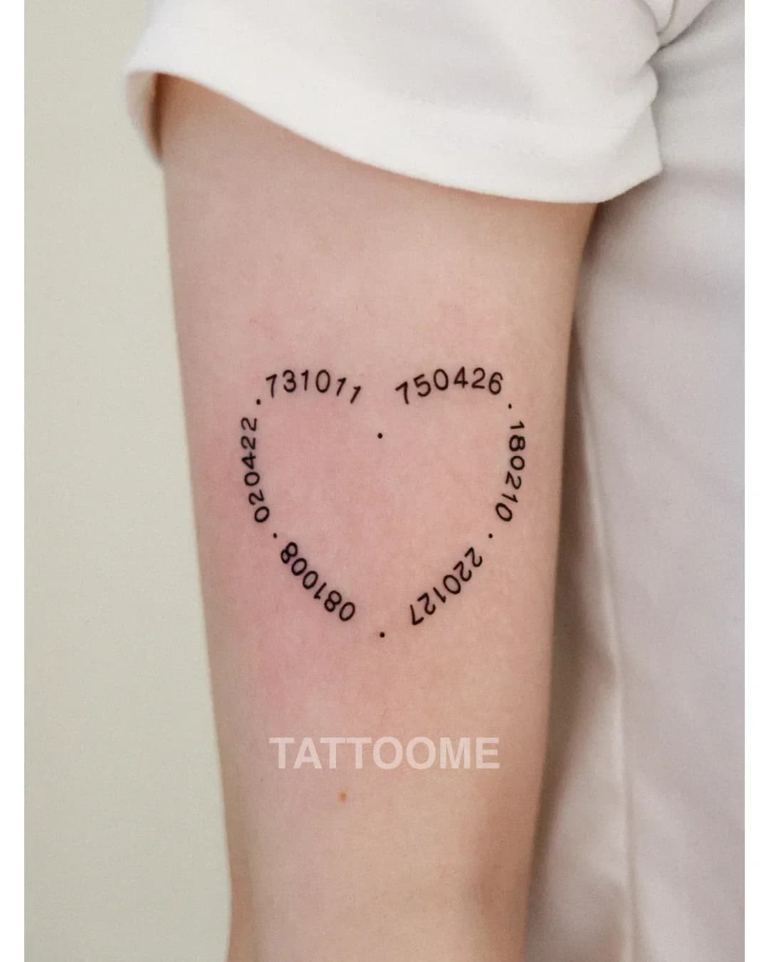 레터링 하트 - goyoutattoo