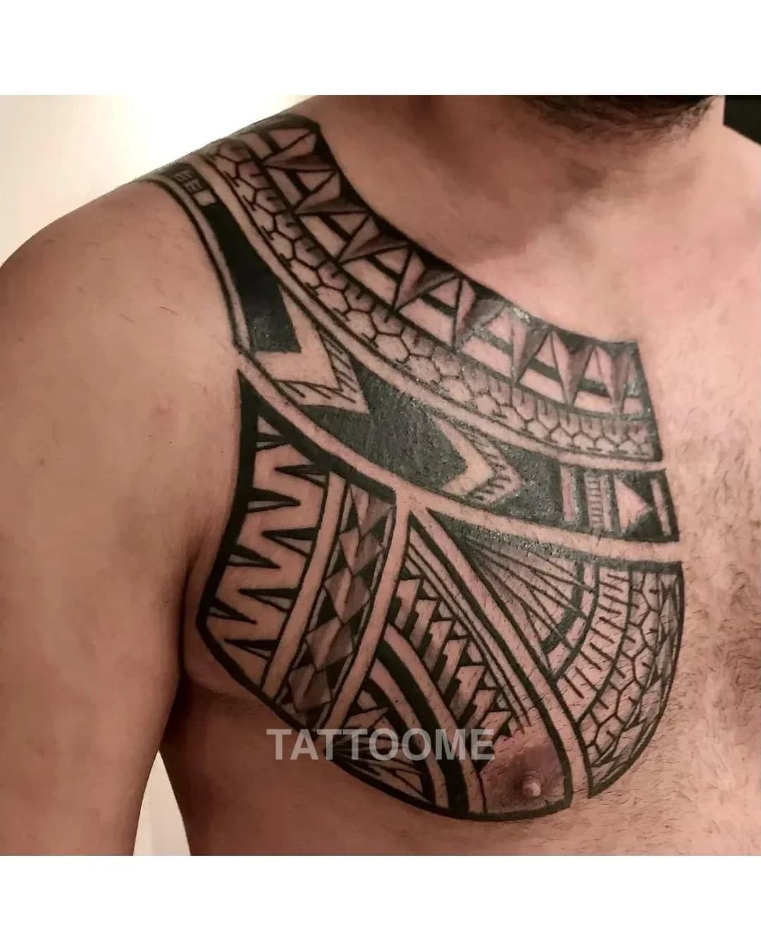 폴리네시안 가슴 - tattoos.toos 2