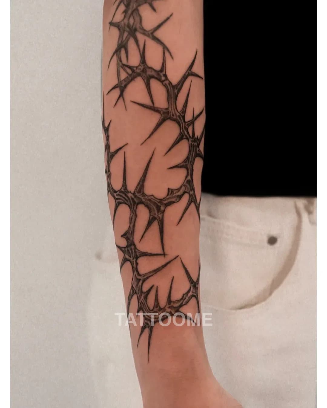 블랙워크 가시 - hong2_tattoo