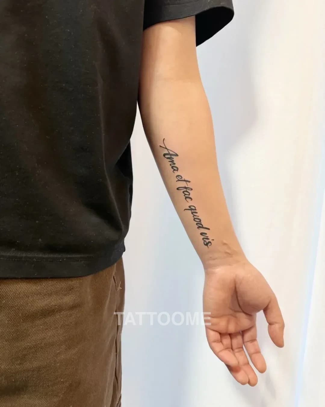 레터링 팔 - tattooist_hush