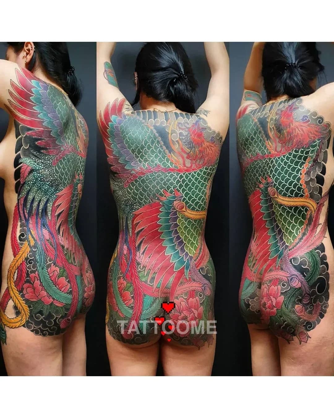 이레즈미 여자 등판 - hemutattoo