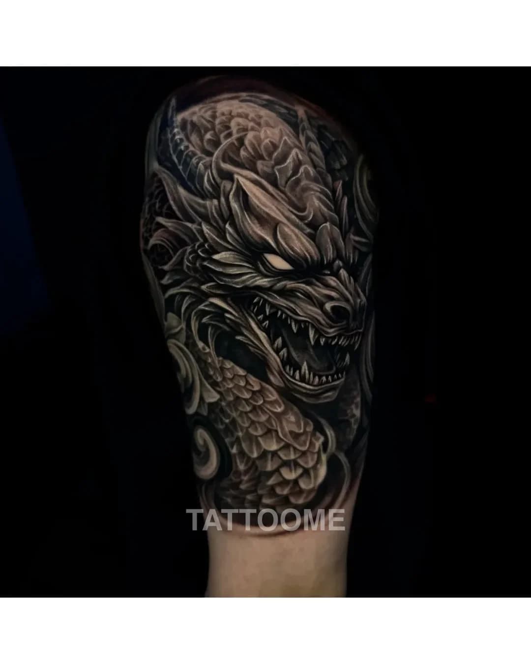 블랙앤그레이 용 - sour_tattooer