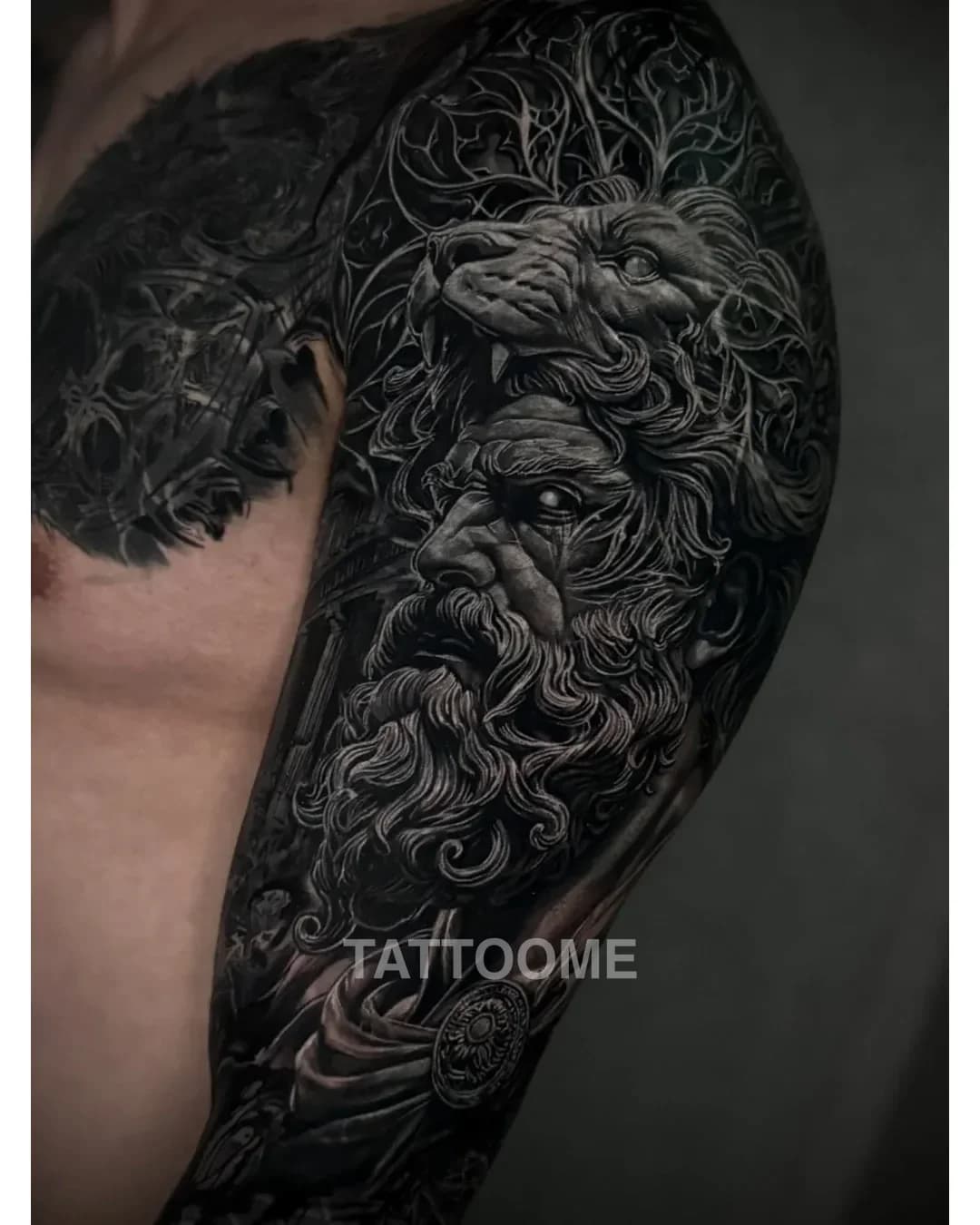 블랙앤그레이 팔 - dono_tattooer 5
