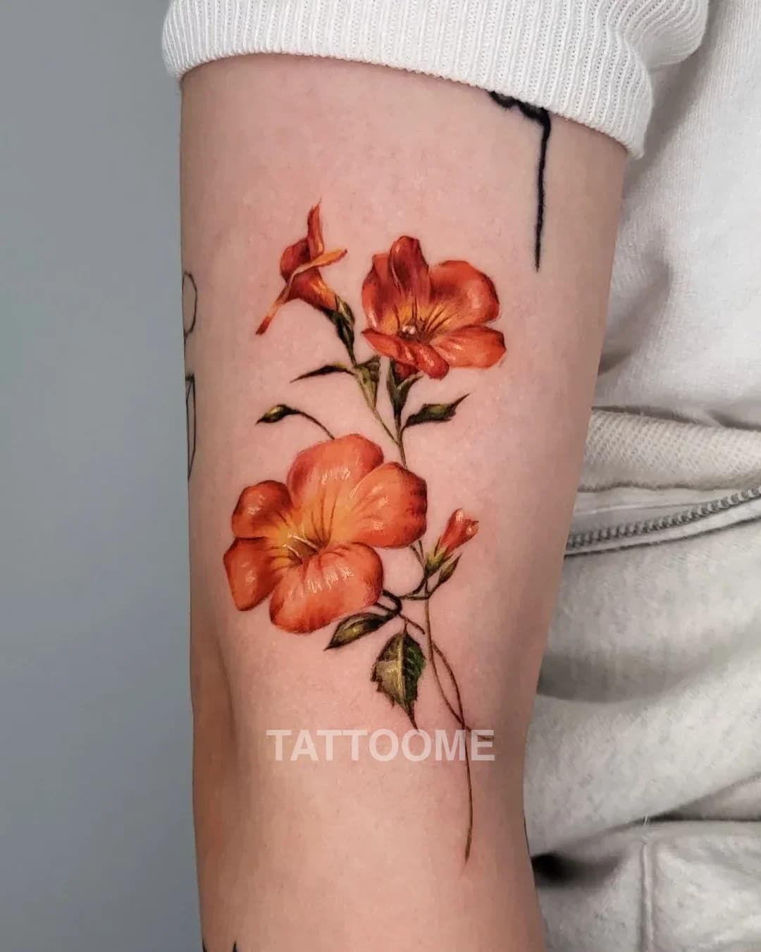 감성타투 꽃 - simji_tattoo