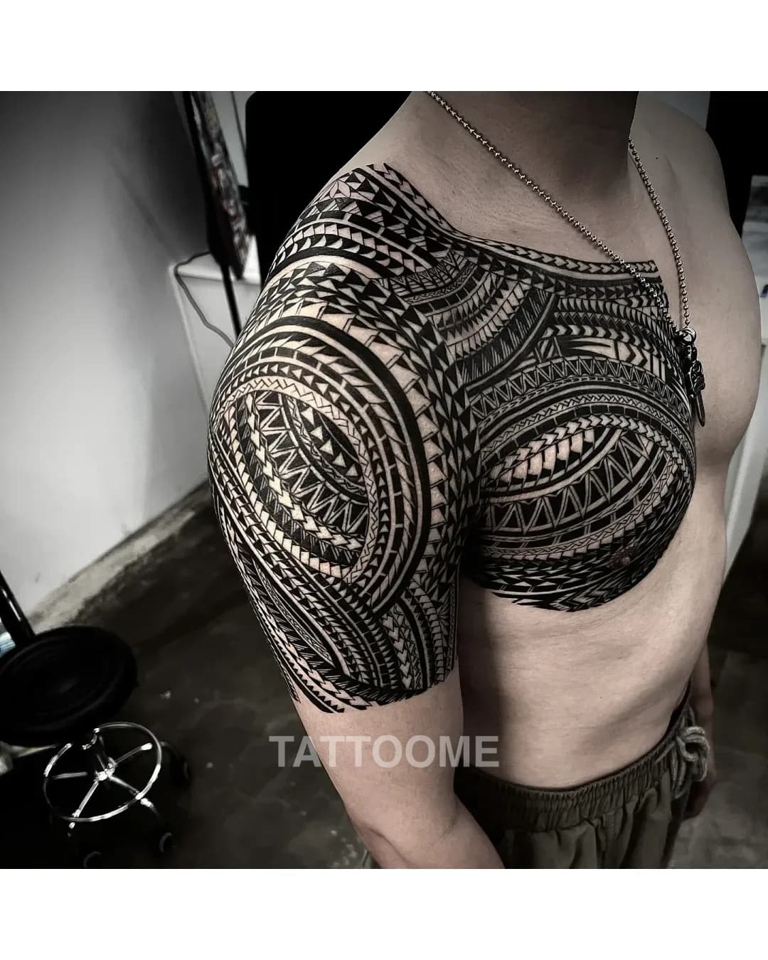 폴리네시안 가슴반팔1 - tattooer_wrath